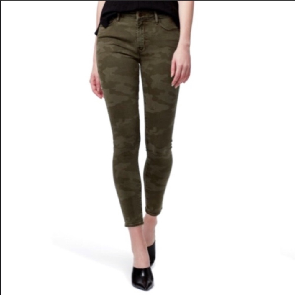 Sanctuary Faded Camo Crop Lightweight Jeans